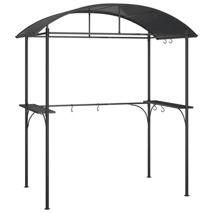 Grila Nojume Ar Sānu Plauktiem, 220X115X230 Cm, Pelēka, Tērauds