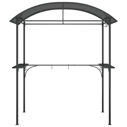 Grila Nojume Ar Sānu Plauktiem, 220X115X230 Cm, Pelēka, Tērauds