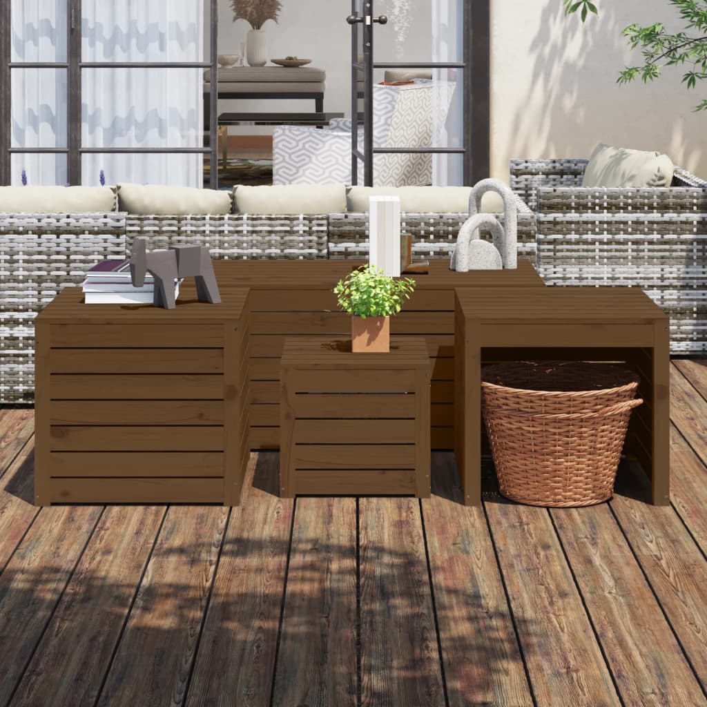 Dārza Kastes, 4 Gab., S, Priedes Masīvkoks
