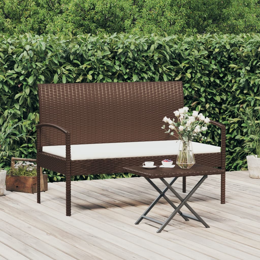 Dārza Sols Ar Matraci, 105 Cm, Pelēks, Pe Rotangpalma