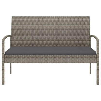 Dārza Sols Ar Matraci, 105 Cm, Pelēks, Pe Rotangpalma