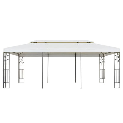 Dārza Nojume Ar Dubulto Jumtu, 6X3 M, Balta, Tērauds
