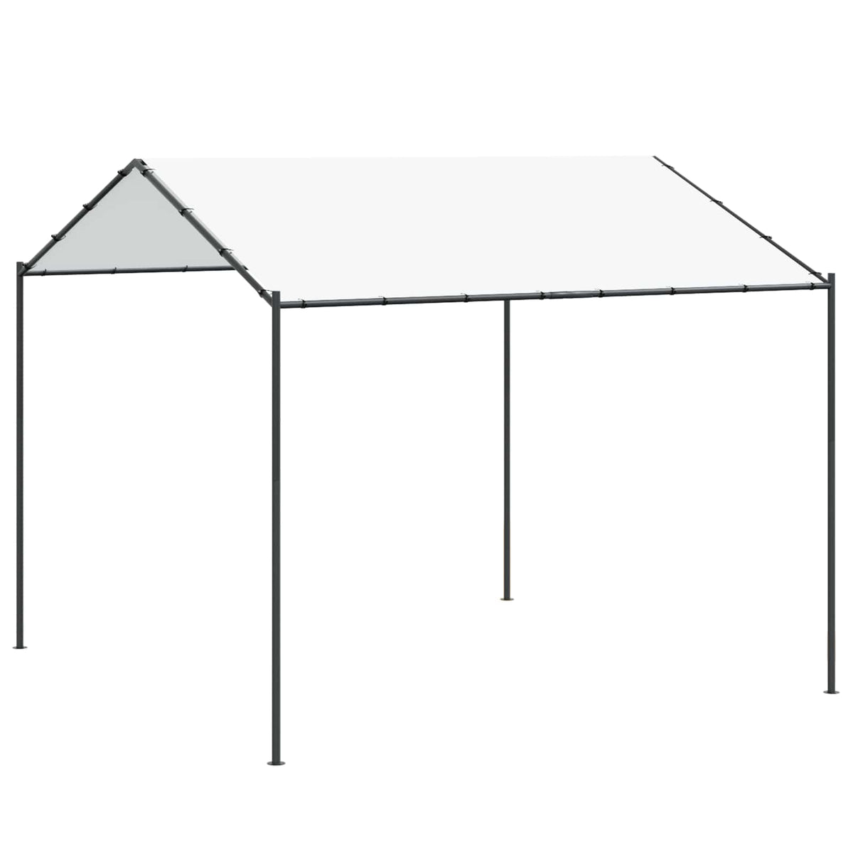 Nojume 4 X 4 X 2,6 M Balts Tērauds Un Poliesters 180 Gsm