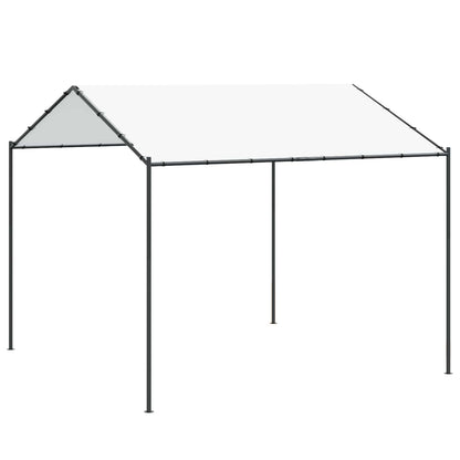 Nojume 4 X 4 X 2,6 M Balts Tērauds Un Poliesters 180 Gsm