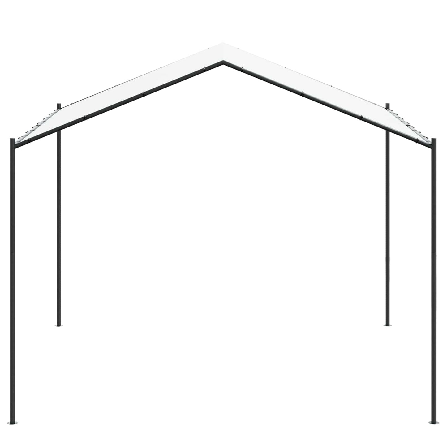 Nojume 4 X 4 X 2,6 M Balts Tērauds Un Poliesters 180 Gsm