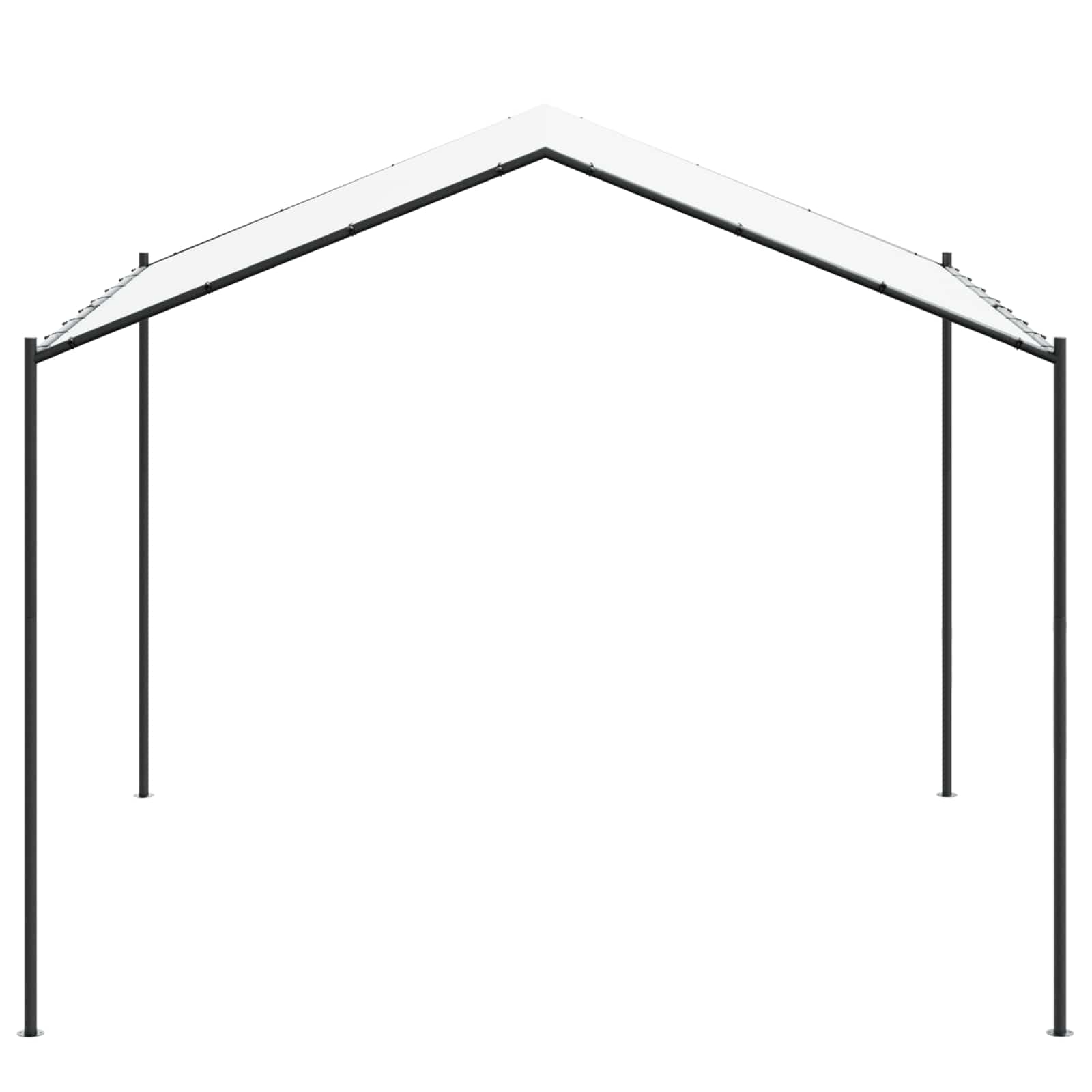 Nojume 4 X 4 X 2,6 M Balts Tērauds Un Poliesters 180 Gsm