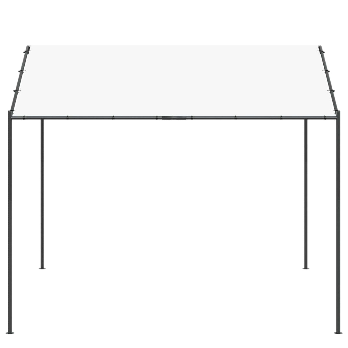 Nojume 4 X 4 X 2,6 M Balts Tērauds Un Poliesters 180 Gsm