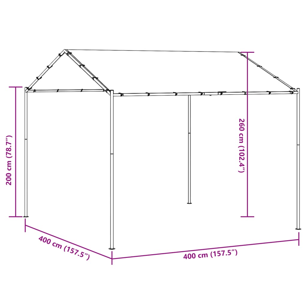 Nojume, Antracītpelēka, 4X4 M, Tērauds Un Audums