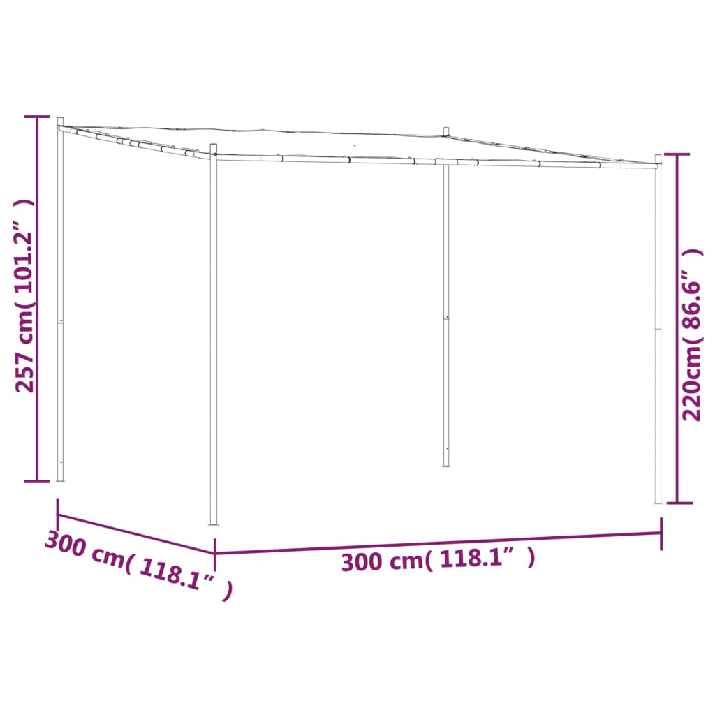Nojume, Bēša, 3X3 M, 180 G/M², Audums Un Tērauds