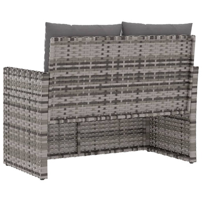 Dārza Sols Ar Matračiem, 105 Cm, Pelēks, Pe Rotangpalma