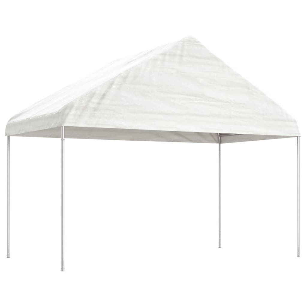 Nojume Ar Jumtu, Balta, 8,92X4,08X3,22 M, Polietilēns