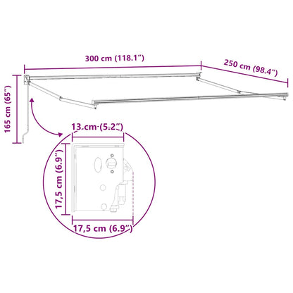 Atsaucama Nojumes Rāmja 300 X 250 Cm Alumīnijs