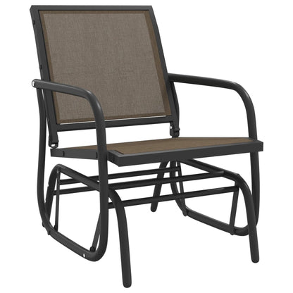 Dārza Šūpuļkrēsli, 2 Gab., Brūni, 61X76X87 Cm, Tekstilēns