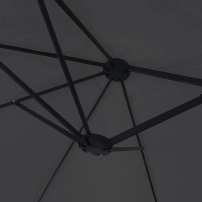 Saulessargs Ar 2 Jumtiņiem Un Led, 449X265 Cm, Melns