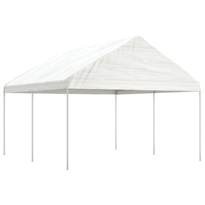 Nojume Ar Jumtu, Balta, 8,92X4,08X3,22 M, Polietilēns