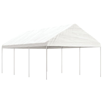 Nojume Ar Jumtu, Balta, 8,92X4,08X3,22 M, Polietilēns
