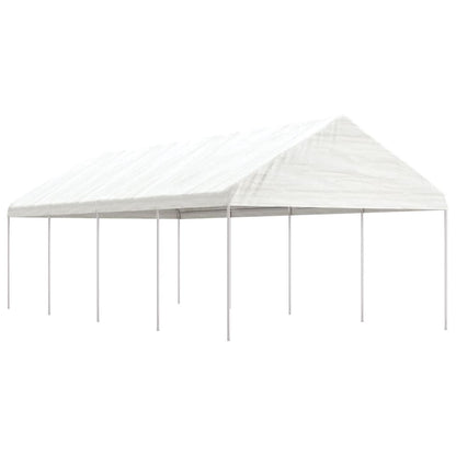 Nojume Ar Jumtu, Balta, 8,92X4,08X3,22 M, Polietilēns