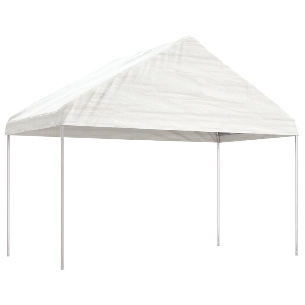 Nojume Ar Jumtu, Balta, 8,92X4,08X3,22 M, Polietilēns