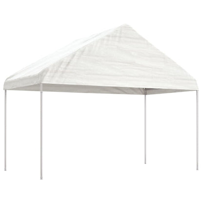 Nojume Ar Jumtu, Balta, 8,92X4,08X3,22 M, Polietilēns