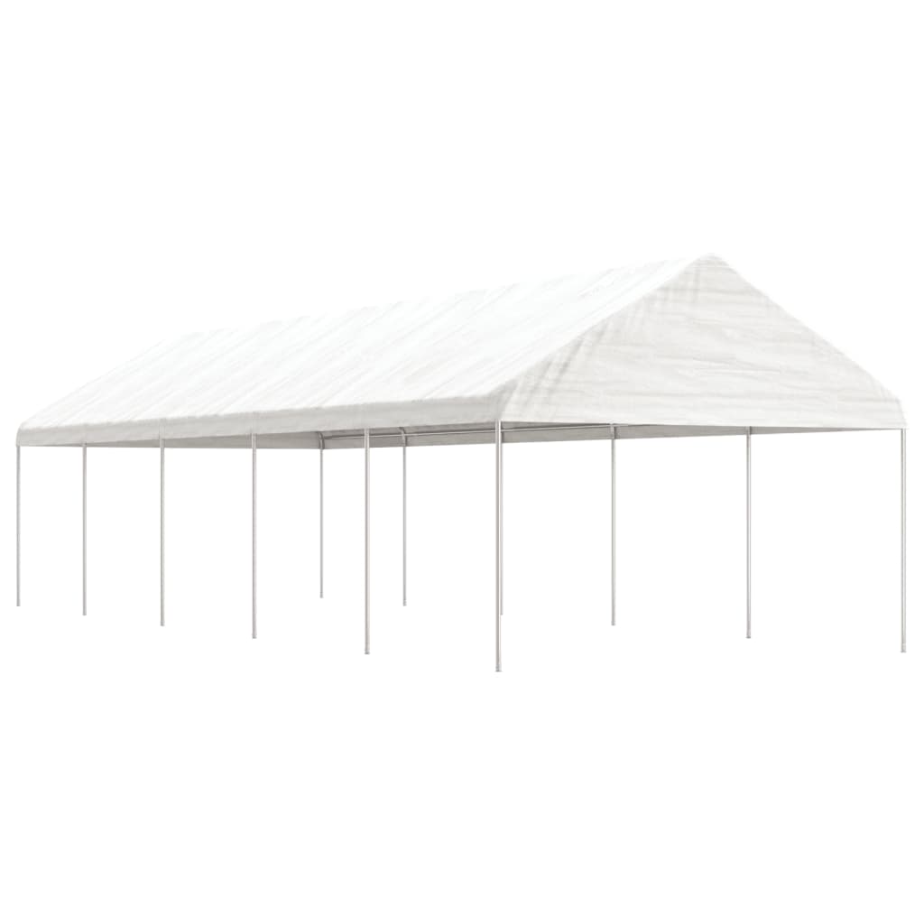 Nojume Ar Jumtu, Balta, 8,92X4,08X3,22 M, Polietilēns