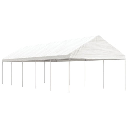 Nojume Ar Jumtu, Balta, 8,92X4,08X3,22 M, Polietilēns
