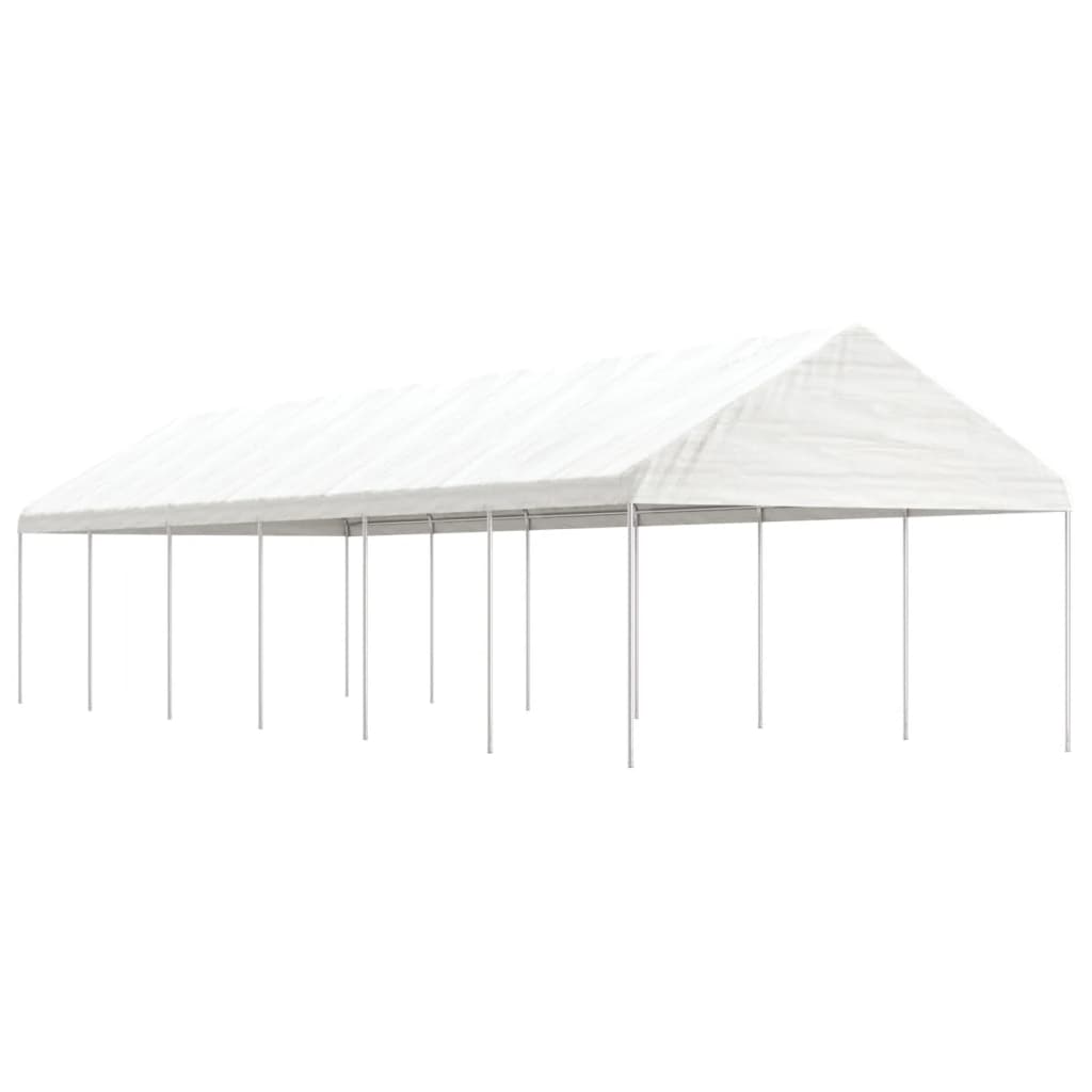 Nojume Ar Jumtu, Balta, 8,92X4,08X3,22 M, Polietilēns