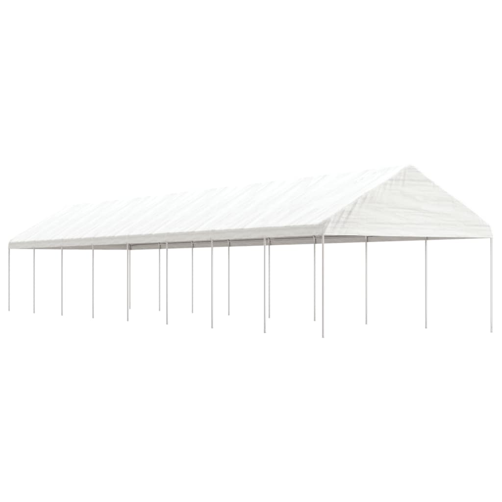 Nojume Ar Jumtu, Balta, 8,92X4,08X3,22 M, Polietilēns