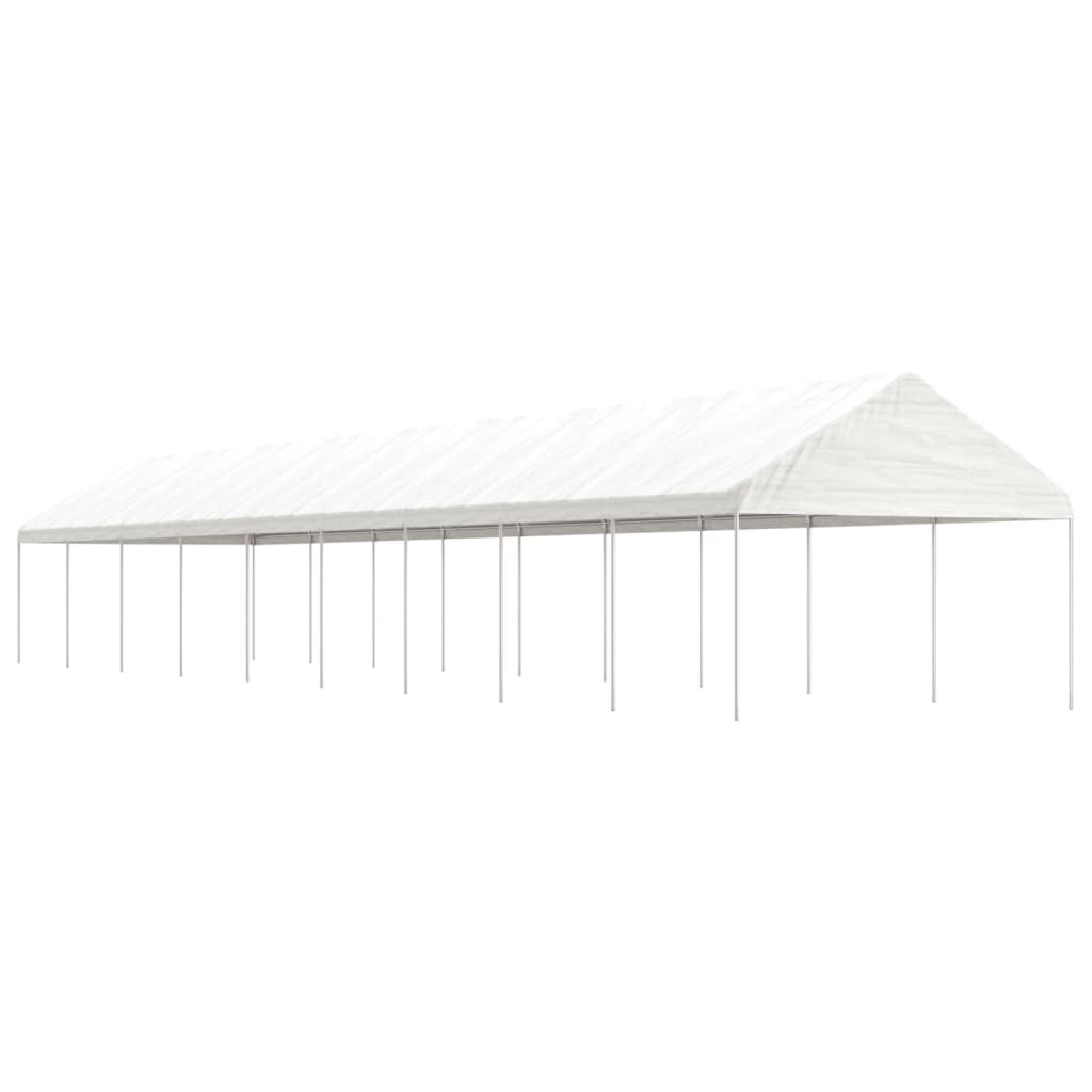 Nojume Ar Jumtu, Balta, 8,92X4,08X3,22 M, Polietilēns