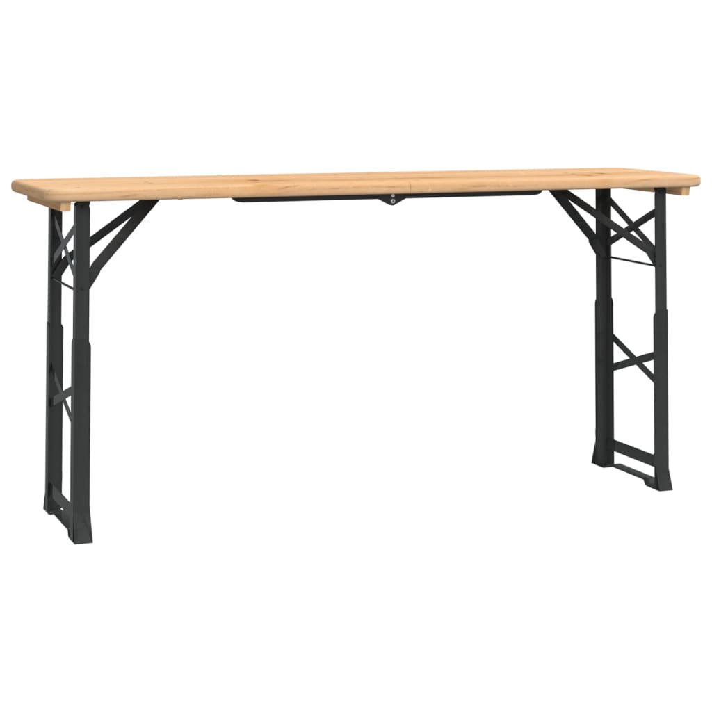 Saliekams Alus Galds, 170X50X75/105 Cm, Egles Masīvkoks