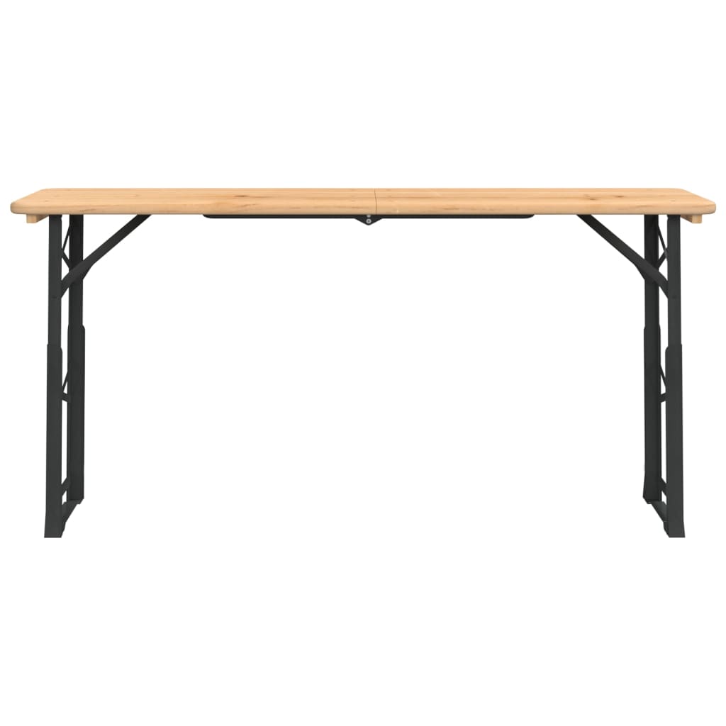 Saliekams Alus Galds, 170X50X75/105 Cm, Egles Masīvkoks