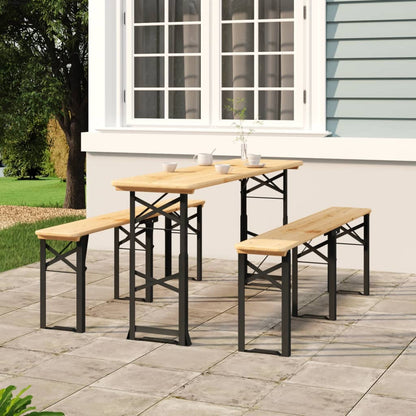 Saliekams Alus Galds, 170X50X75/105 Cm, Egles Masīvkoks