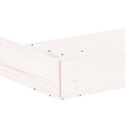 Smilšu Kaste Ar Sēdekļiem, Balta, Astoņstūra Forma, Priede