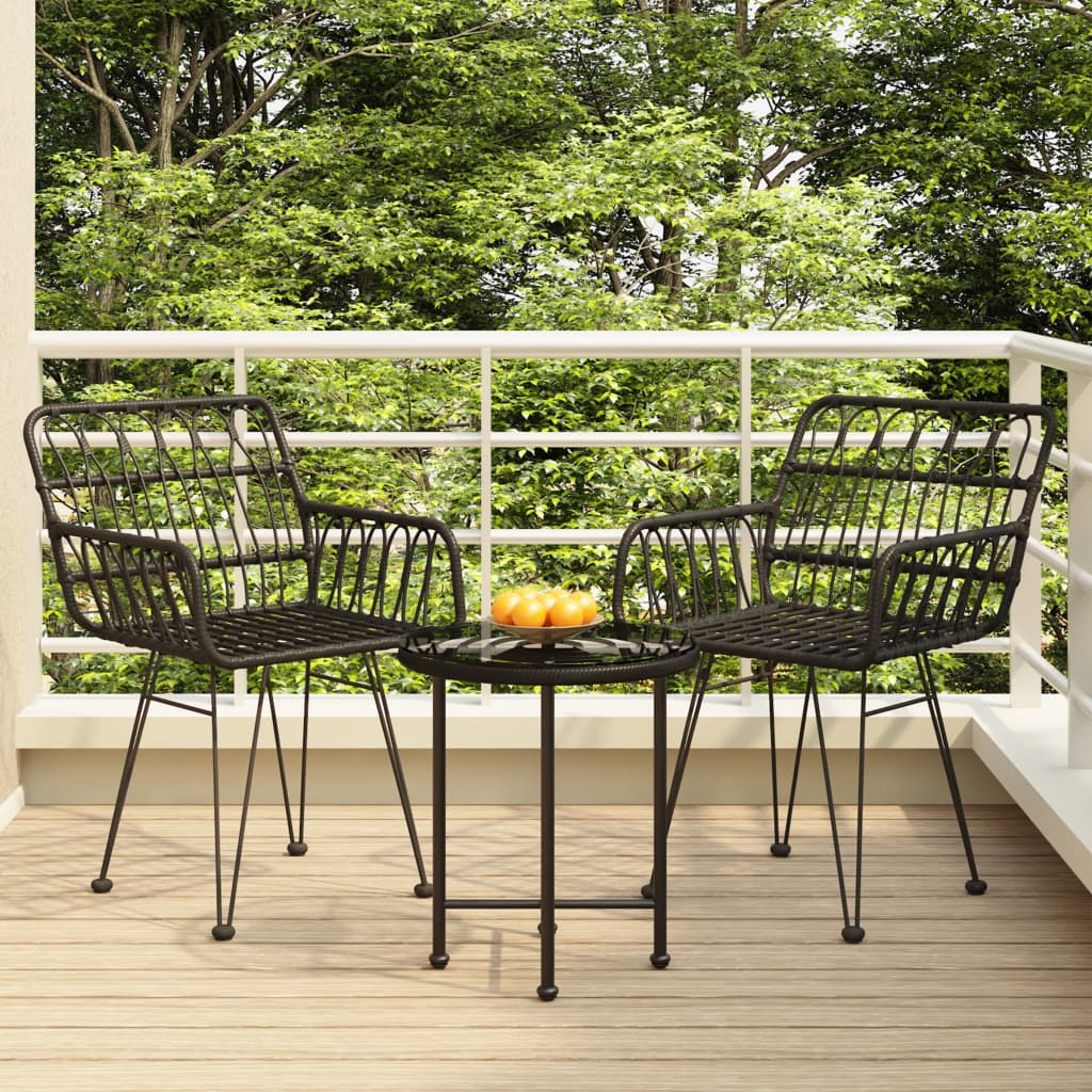 3-Daļīgs Dārza Mēbeļu Komplekts, Pe Rotangpalma