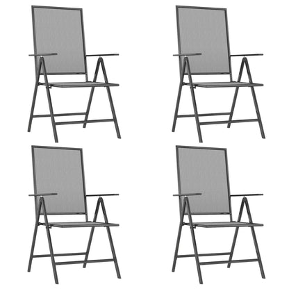 5-Daļīgs Dārza Mēbeļu Komplekts, Antracītpelēks Tērauds