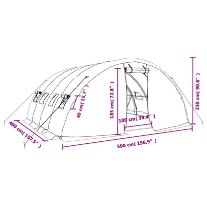 Siltumnīca Ar Tērauda Rāmi, , 20 M², 5X4X2,3 M