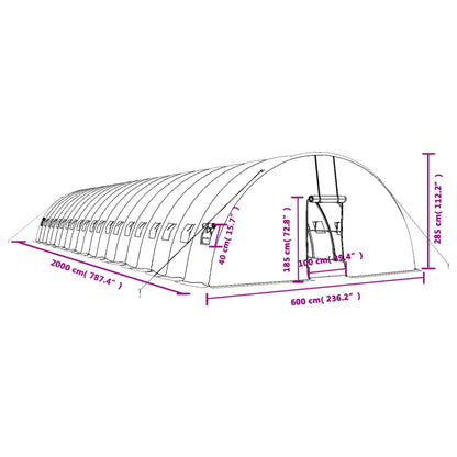 Siltumnīca Ar Tērauda Rāmi, , 120 M², 20X6X2,85 M