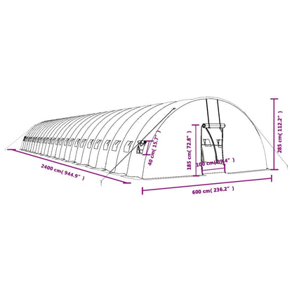 Siltumnīca Ar Tērauda Rāmi, , 144 M², 24X6X2,85 M