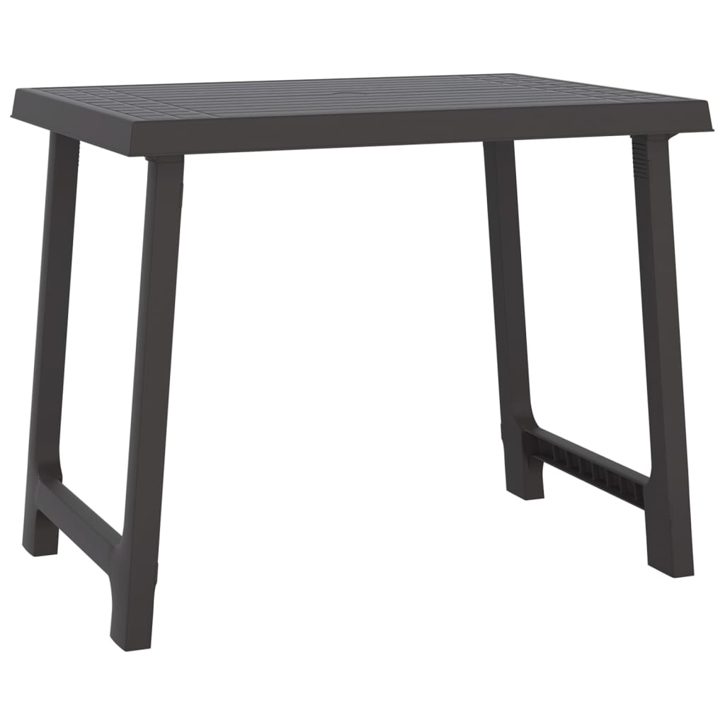 Kempinga Galds, Pelēks, 79X56X64 Cm, Pp, Koka Imitācija