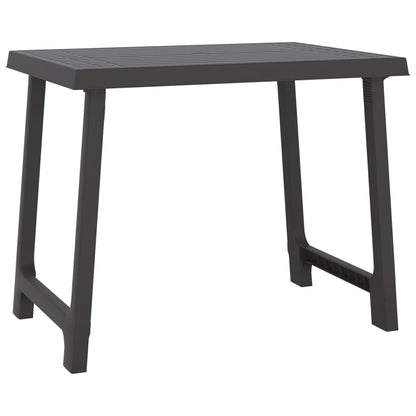 Kempinga Galds, Pelēks, 79X56X64 Cm, Pp, Koka Imitācija