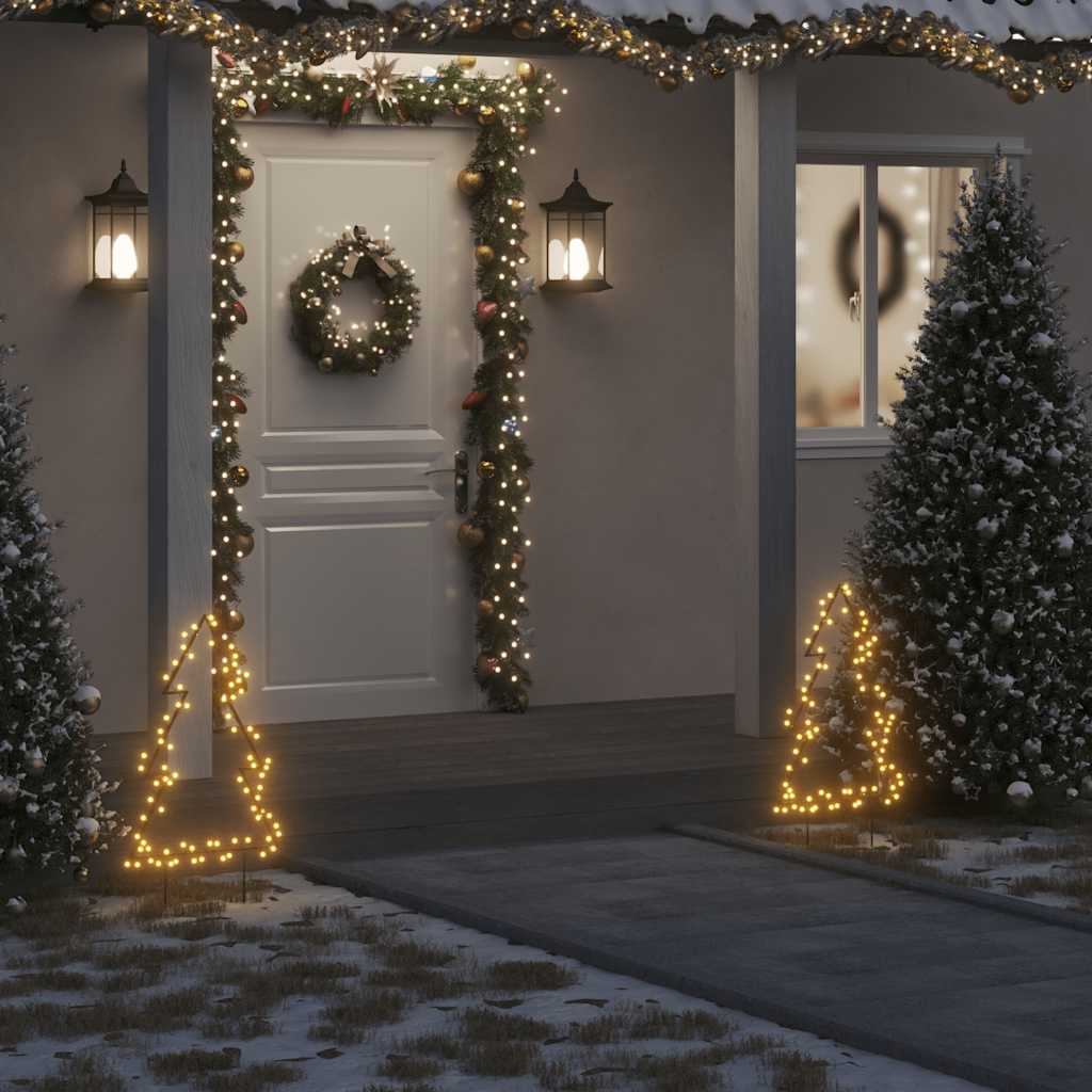 Ziemassvētku Gaismas Dekors, Egles Forma, 80 Led, 60 Cm 41 X 60 Cm