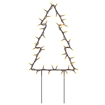Ziemassvētku Gaismas Dekori, Egles Forma, 3 Gab., 50 Led, 30 Cm