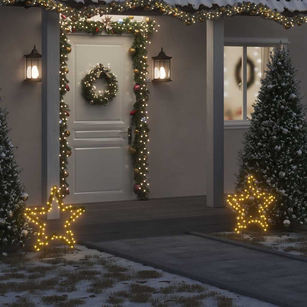 Ziemassvētku Gaismas Dekors, Zvaigznes Forma, 80 Led, 60 Cm 60 X 60 Cm