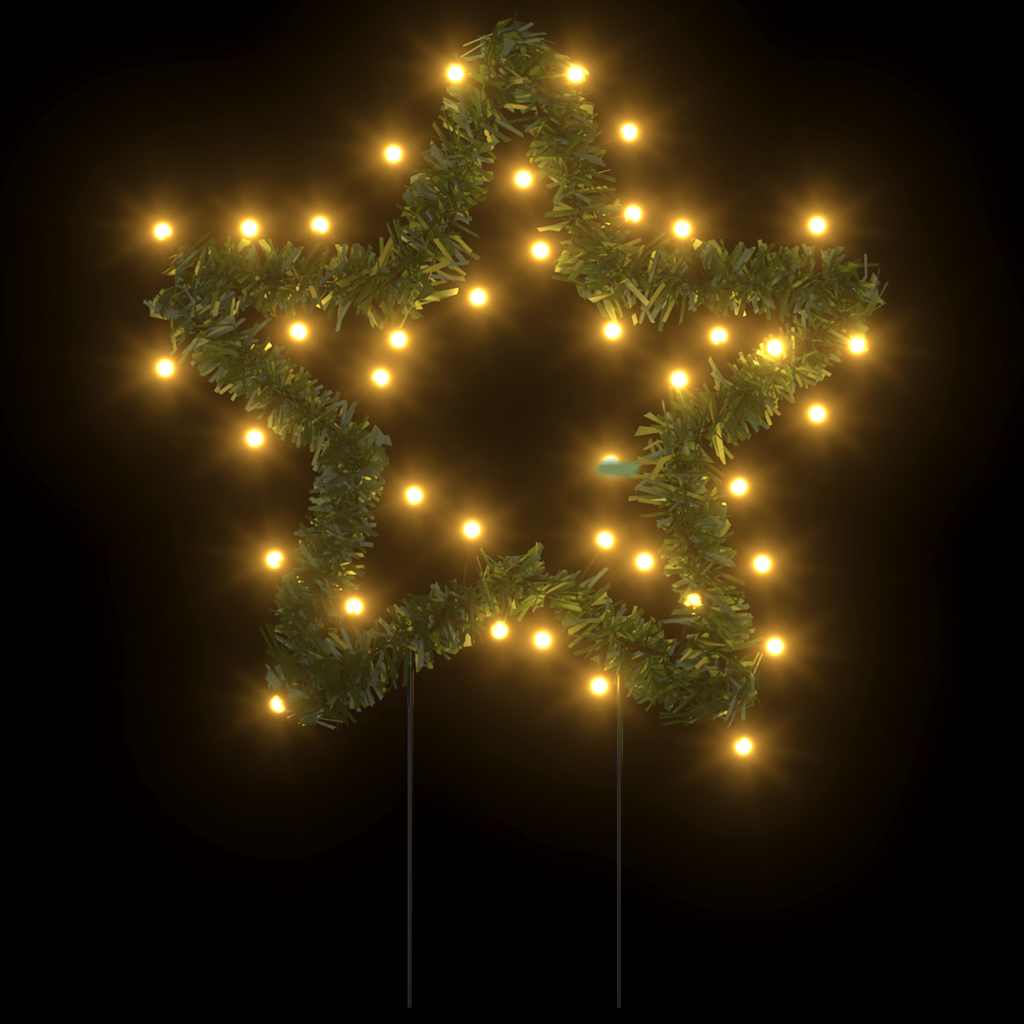 Ziemassvētku Gaismas Dekors, Zvaigznes Forma, 3 Gab., 50 Led 30 X 29 Cm