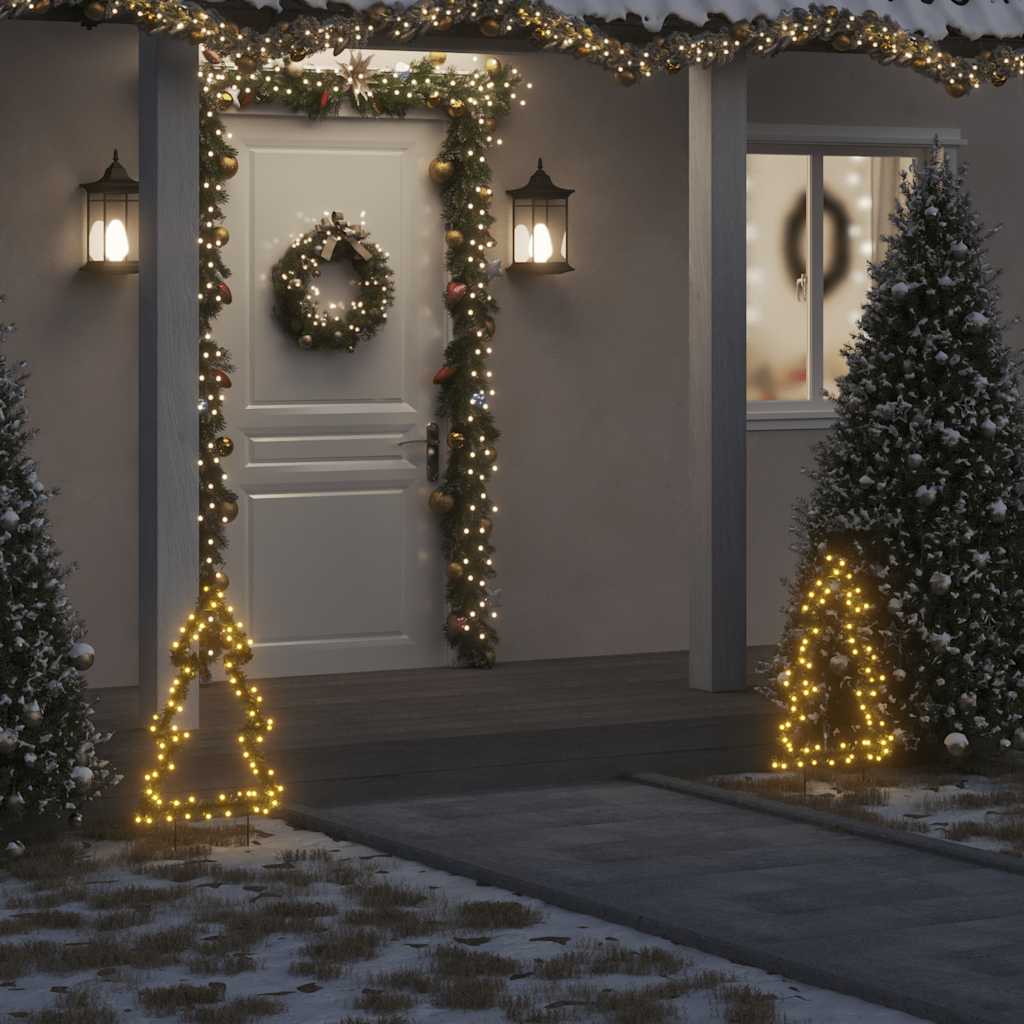 Ziemassvētku Gaismas Dekors, Egles Forma, 80 Led, 60 Cm 41 X 60 Cm