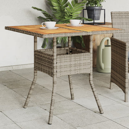 Dārza Galds Ar Stikla Virsmu, 80X80X75 Cm, Pe Rotangpalma