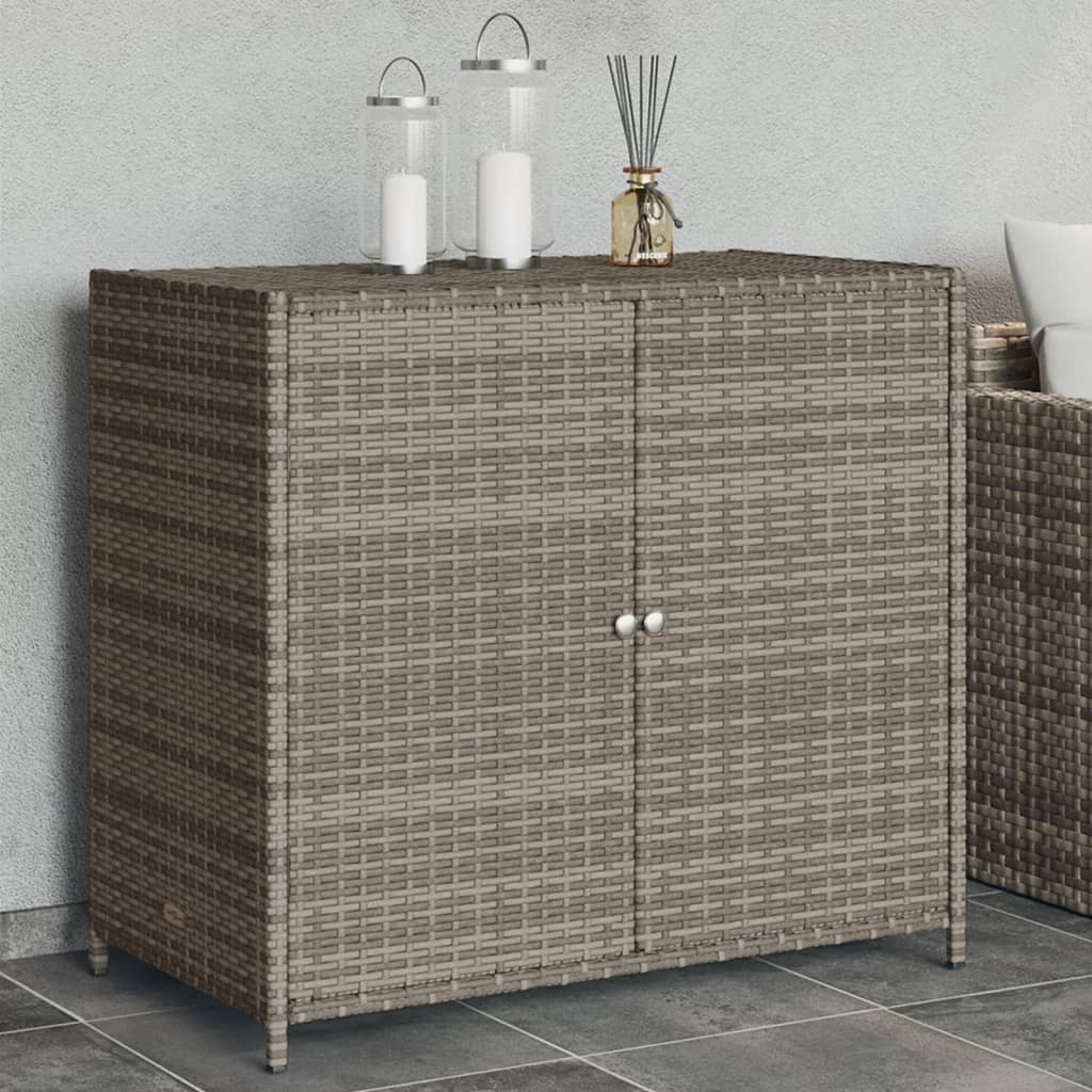 Dārza Skapis, Pelēks, 83X45X76 Cm, Pe Rotangpalma
