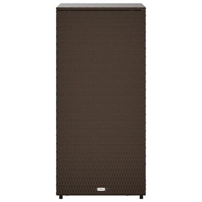 Dārza Skapis, Brūns, 50X55X115 Cm, Pe Rotangpalma