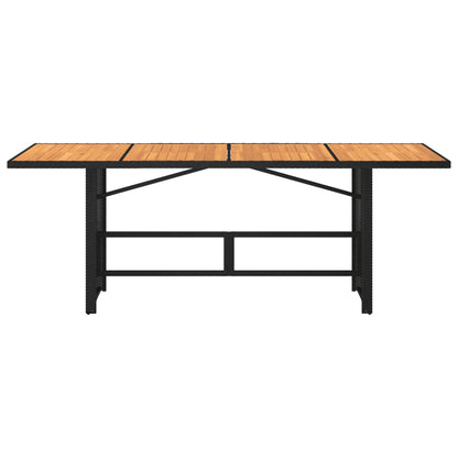 Dārza Galds Ar S Virsmu, Melns, 190X80X75 Cm, Pe Pinums