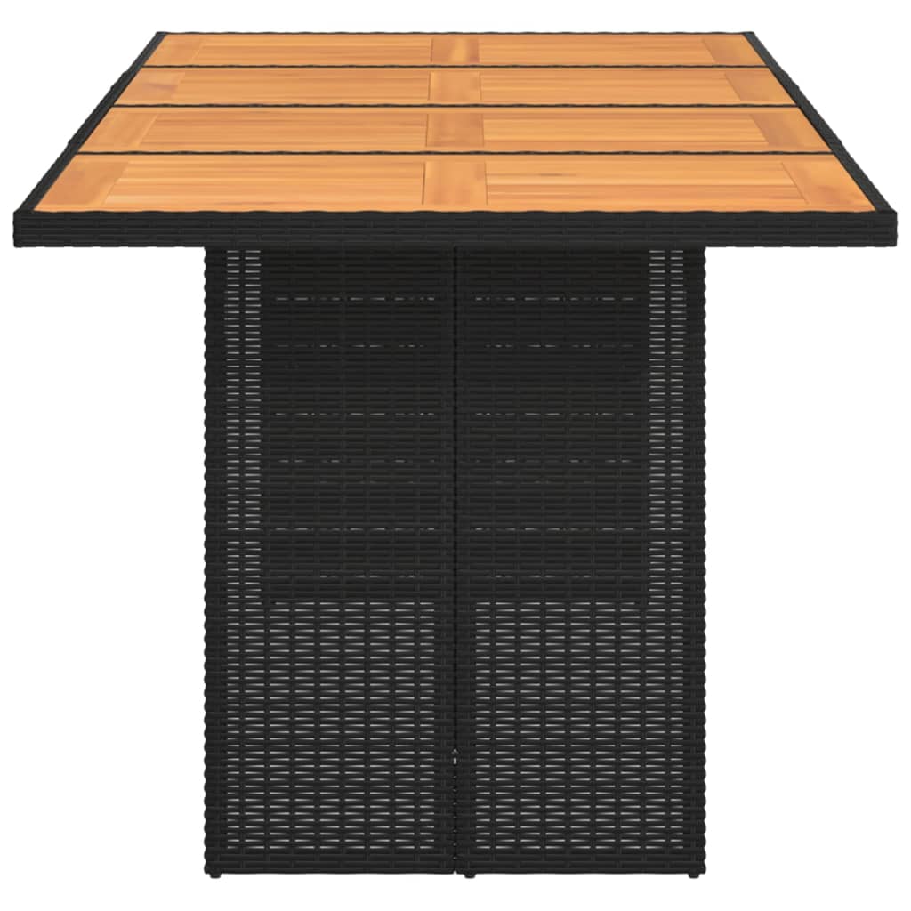 Dārza Galds Ar S Virsmu, Melns, 190X80X75 Cm, Pe Pinums