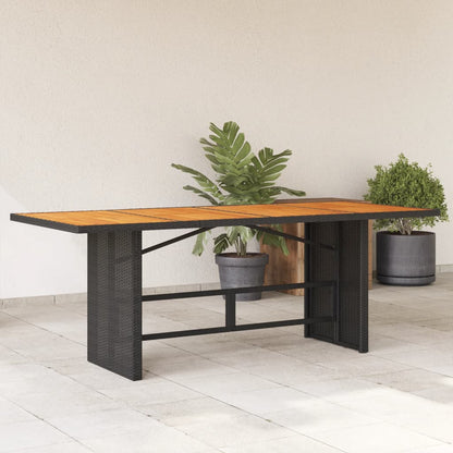 Dārza Galds Ar S Virsmu, Melns, 190X80X75 Cm, Pe Pinums